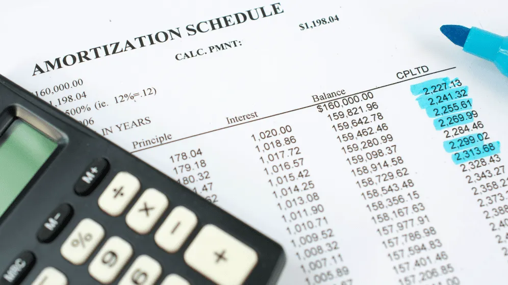 ejemplo de una amortización en contabilidad