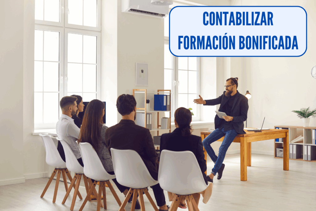 como contabilizar formación bonificada, todas la cuentas contables y asientos contables para su contabilización según el PGC