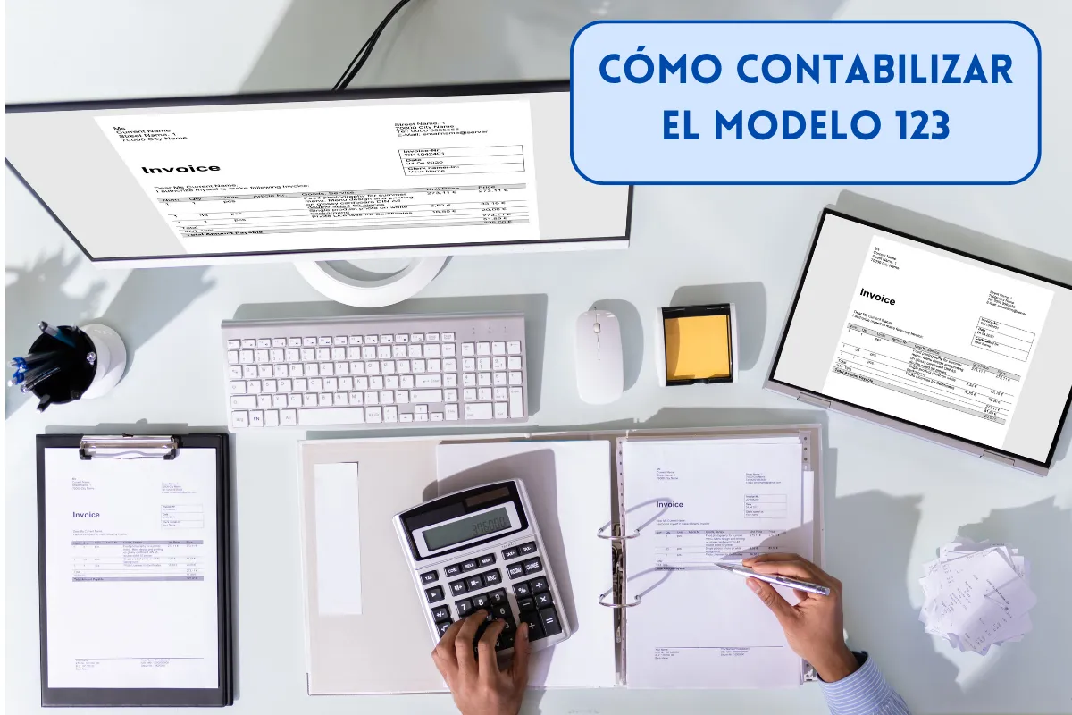 cómo contabilizar el modelo 123 retenciones en España, cuentas contables y asientos contables