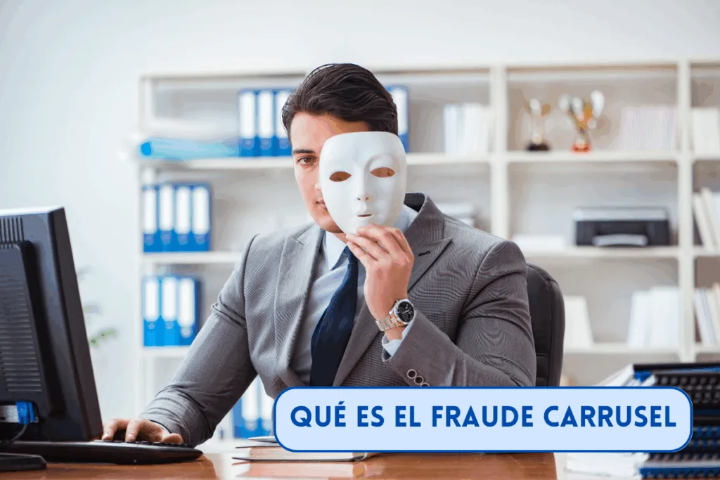 una persona imitando un fraude carrusel