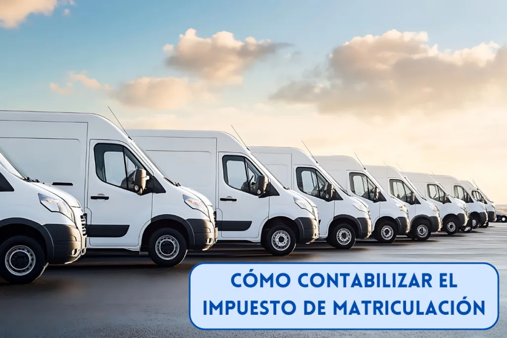 Cómo contabilizar el Impuesto de Matriculación - Asientos contables y ejemplos 1 furgonetas nuevas para ser contabilizadas por el contable con el precio de adquisición y su impuesto de matriculación
