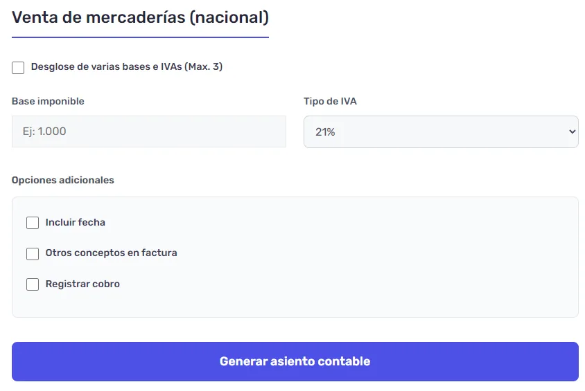 Cómo contabilizar la venta de mercaderías - Asientos contables y ejemplos 2 simulador de asientos contables de venta de mercaderias.png